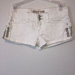 White Sulfr jean shorts, size 1